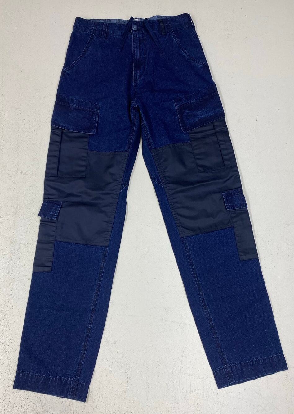 Men Lee x Alpha Industries cargo utility double cotton denim pants jeans, 29/32